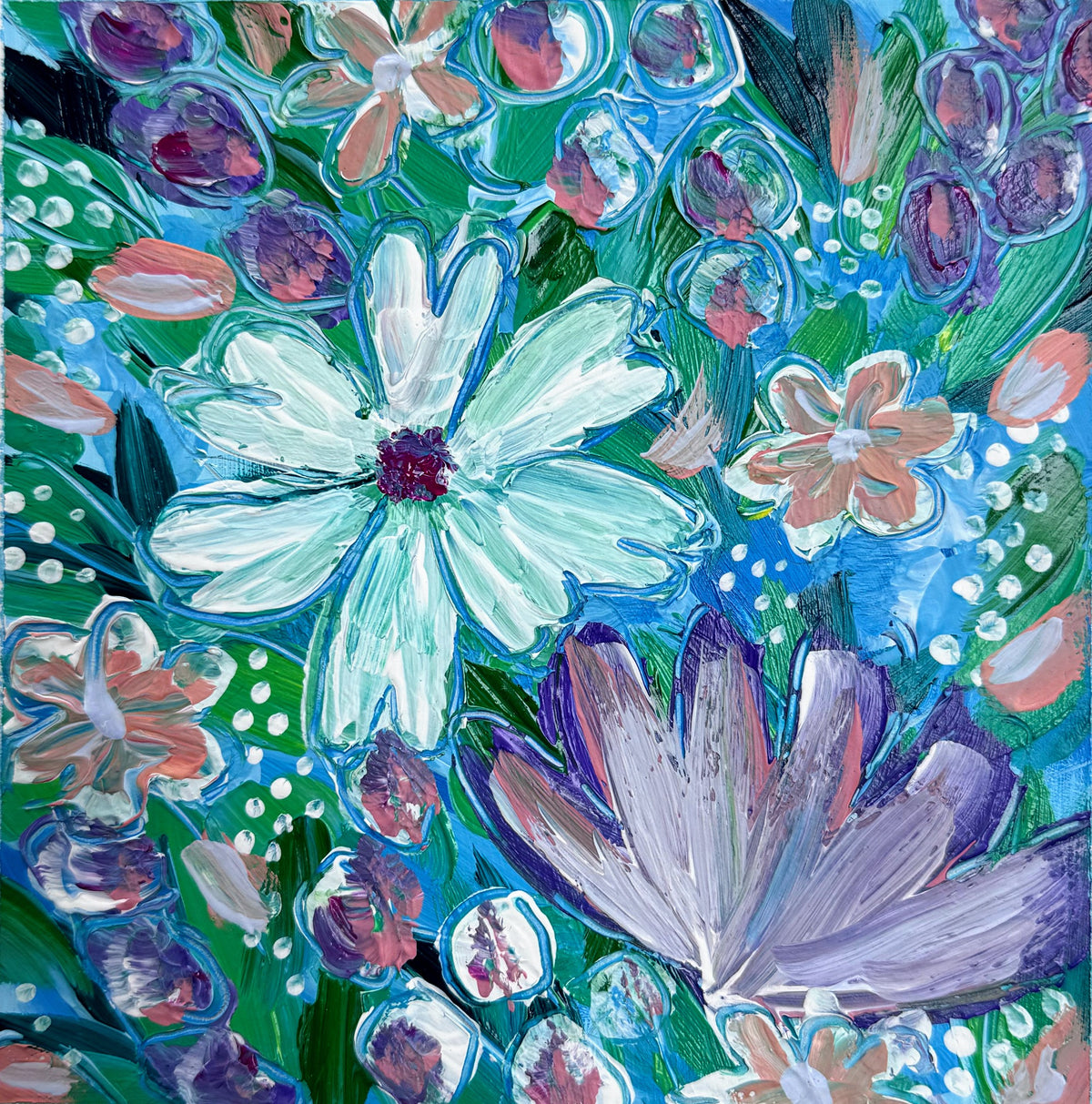 Aqua Blooms
